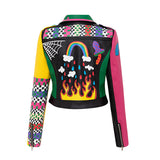 Punk Rock Jacket Pu Jacket Motorcycle Clothing