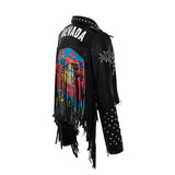 Women Leather Jacket Biker Motorcycle Coat Short Leather Jacket Autumn and Winter Coat