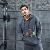 Men Graphic Hoodie Fashion Casual Men Velvet Padded Hooded Sweatshirt