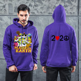 Men Graphic Hoodie Autumn and Winter Long Sleeve Men's Printed Cotton Hooded Men's Sweater Casual Men's Clothing
