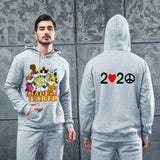 Men Graphic Hoodie Autumn and Winter Long Sleeve Men's Printed Cotton Hooded Men's Sweater Casual Men's Clothing