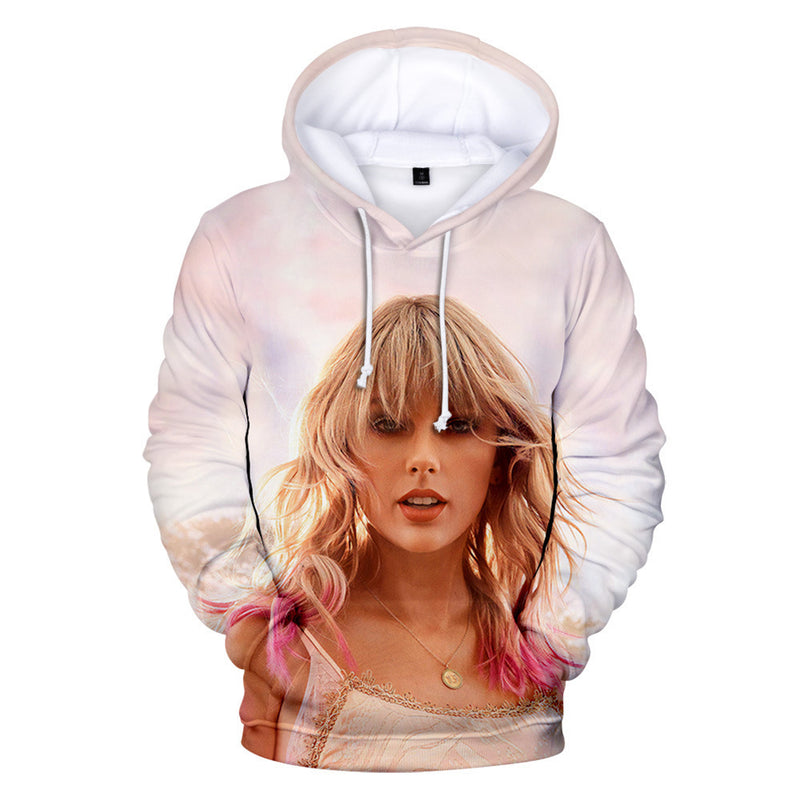 Taylor Swift Merch Casual 3D Digital Printed Hood Sweater