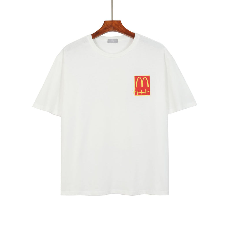Cactus Jack McDonalds Shirt Travis Scott Cactus Jack Short Sleeve T-shirt Casual Loose Short Sleeves