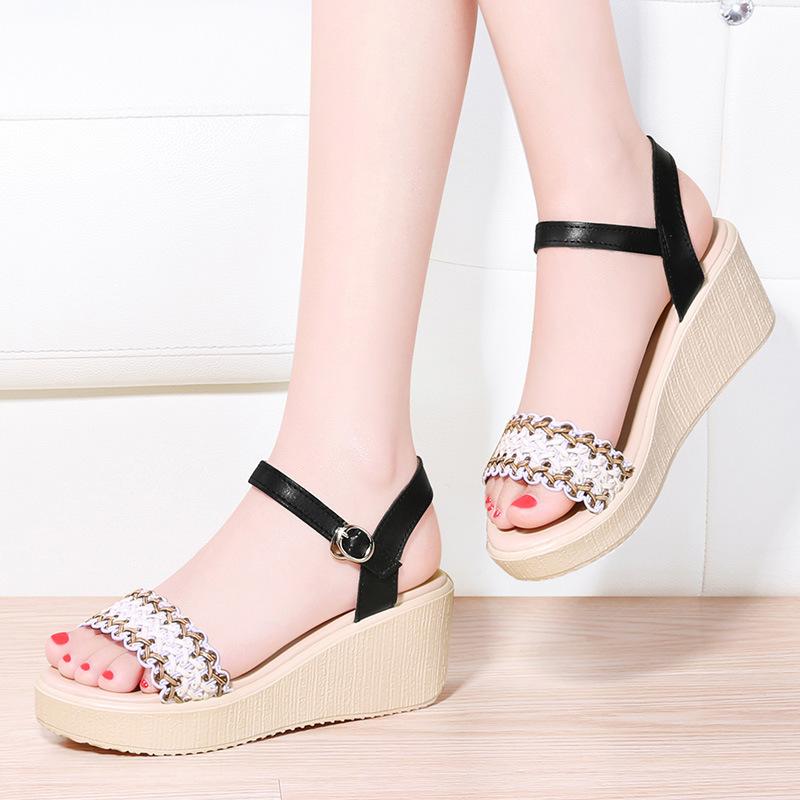 Women Open Toe Sandals Flats Summer Plus Size Sandals