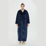 Hoodies Blankets Lazy Blanket Pullover Sweater Thickened Lengthened Fleece Lined Warm Berber Fleece Double Layer