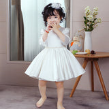 Princess Charlotte Flower Girl Dress White Children's Baby Birthday Princess Dress