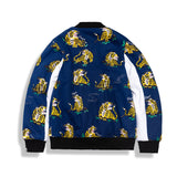 Shark Print Jacket Autumn And Winter Men'S Hip Hop Japanese Printed Cardigan Coat