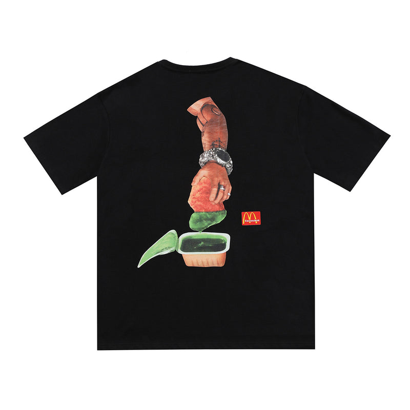 Cactus Jack McDonalds Shirt Travis Scott Cactus Jack Short Sleeve T-shirt Loose