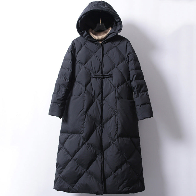 Women Winter Coats Puffer Jacket Down Coat Vintage Down Jacket Women Winter Hooded White Duck Down Warm