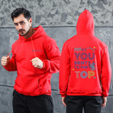 Men Graphic Hoodie Fashion Casual You Men and Women Velvet Padded Hooded Sweatshirt