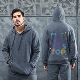 Men Graphic Hoodie Fashion Casual You Men and Women Velvet Padded Hooded Sweatshirt