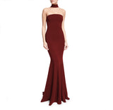 Formal Dresses & Gowns Long Dress Wholesale Fashion Fishtail Halter Evening Dress