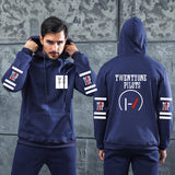 Men Graphic Hoodie Bag Casual Men's Women's Hoodie Brushed Hoody