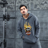 Men Graphic Hoodie Fashion Harley Men and Women Velvet Padded Hooded Sweatshirt