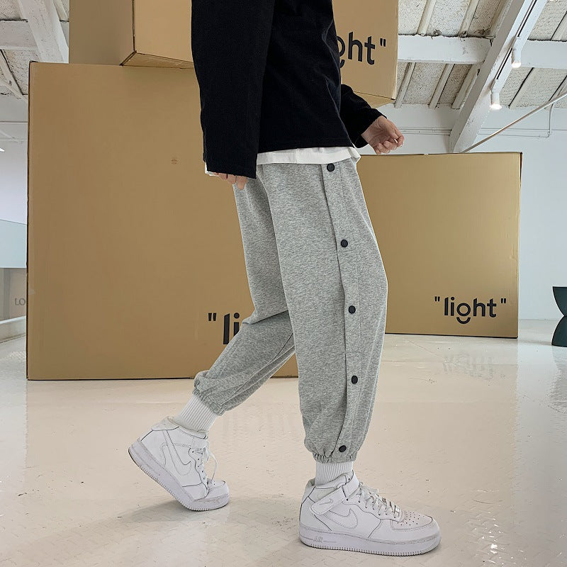 Men Pants Men's Loose Autumn Autumn and Winter Leisure Pants