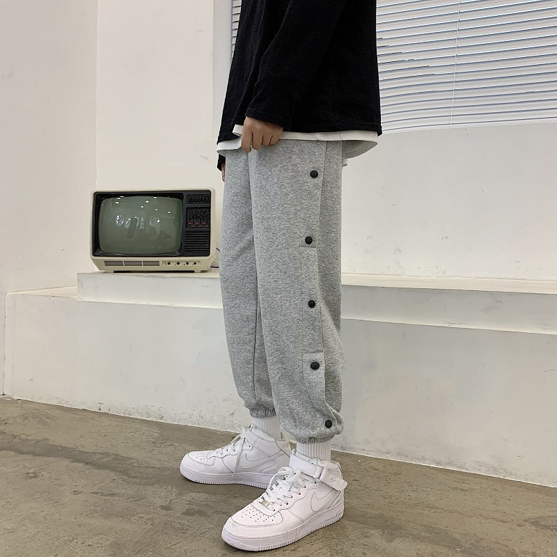 Men Pants Men's Loose Autumn Autumn and Winter Leisure Pants
