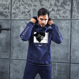 Men Graphic Hoodie Rap Singer Singer Men and Women Loose Velvet Padded Hooded Sweatshirt