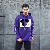 Men Graphic Hoodie Rap Singer Singer Men and Women Loose Velvet Padded Hooded Sweatshirt