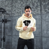 Men Graphic Hoodie Rap Singer Singer Men and Women Loose Velvet Padded Hooded Sweatshirt