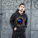 Men Graphic Hoodie Rapper Figure Trend Souvenir T-shirt Velvet Padded Hooded Sweatshirt