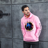 Men Graphic Hoodie Rapper Figure Trend Souvenir T-shirt Velvet Padded Hooded Sweatshirt