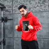 Men Graphic Hoodie Singer Trendy Men and Women Velvet Padded Hooded Sweatshirt