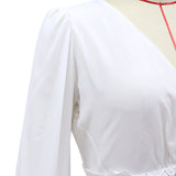 Women Lace Wedding Dress Sexy Long Sleeve Wedding Dress
