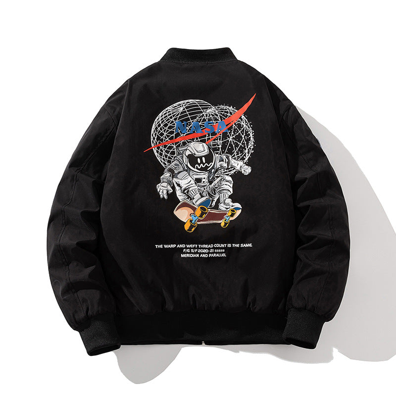 NASA Varsity Jacket Fall/Winter Jacket Men's Street Loose Flight Suit
