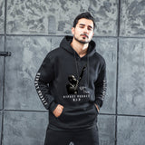 Men Graphic Hoodie Singer Trendy Men and Women Velvet Padded Hooded Sweatshirt