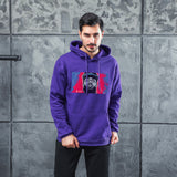 Men Graphic Hoodie Singer Trendy Men And Women Velvet Padded Hooded Sweatshirt