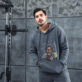 Men Graphic Hoodie Fashion Casual Men Velvet Padded Hooded Sweatshirt