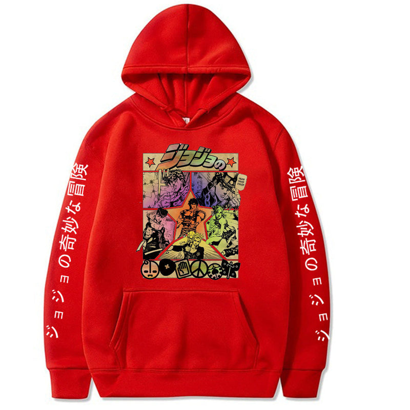 Jojo'S Bizarre Adventure Clothing Printed Hoodie