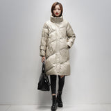 Women Winter Coats Puffer Jacket Down Coat Down Jacket Female Winter Mid-Length White Duck Down Baggy Coat