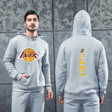 Men Graphic Hoodie Autumn and Winter Men and Women Lakers Hip Hop Hooded Fashion Casual Sweater