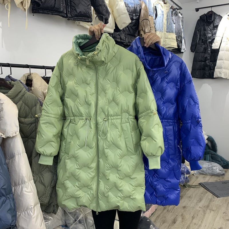 Women Winter Coats Puffer Jacket Down Coat Stand Collar Loose-Fitting Lightweight Thin Fashion Down Jacket Coat for Women