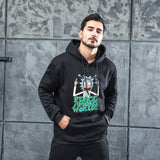 Men Graphic Hoodie Fashion Casual Men and Women Velvet Padded Hooded Sweatshirt