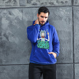 Men Graphic Hoodie Fashion Casual Men and Women Velvet Padded Hooded Sweatshirt