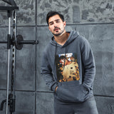Men Graphic Hoodie Fashion Casual Men and Women Velvet Padded Hooded Sweatshirt