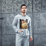 Men Graphic Hoodie Fashion Casual Men and Women Velvet Padded Hooded Sweatshirt