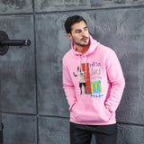 Men Graphic Hoodie Fashion Casual Men and Women Velvet Padded Hooded Sweatshirt