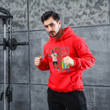 Men Graphic Hoodie Fashion Casual Men and Women Velvet Padded Hooded Sweatshirt