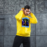 Men Graphic Hoodie Fashion Casual Men and Women Velvet Padded Hooded Sweatshirt