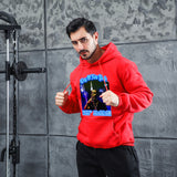 Men Graphic Hoodie Fashion Casual Men and Women Velvet Padded Hooded Sweatshirt