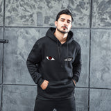 Men Graphic Hoodie Fashion Casual Men and Women Velvet Padded Hooded Sweatshirt