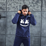 Men Graphic Hoodie Fashion Casual Men and Women Velvet Padded Hooded Sweatshirt
