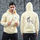 Men Graphic Hoodie Singer Rapper Commemorative Velvet Padded Hooded Sweatshirt