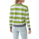 Tate Langdon Sweater Autumn and Winter New Long-Sleeved Shirt Striped Stitching Women's Sweater