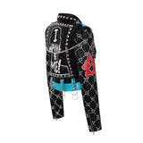 Women Leather Jacket Biker Motorcycle Coat Women's Leather Top Short Leather Jacket Women's Winter Leather Jacket