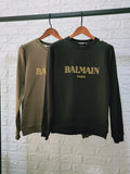 T Shirt Balmain Fall/Winter Pure Cotton Long-Sleeved Sweatshirt