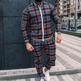 Men Tracksuit Spring and Autumn Fashion Gray, Long Sleeve Coat Casual Casual Men's Clothing